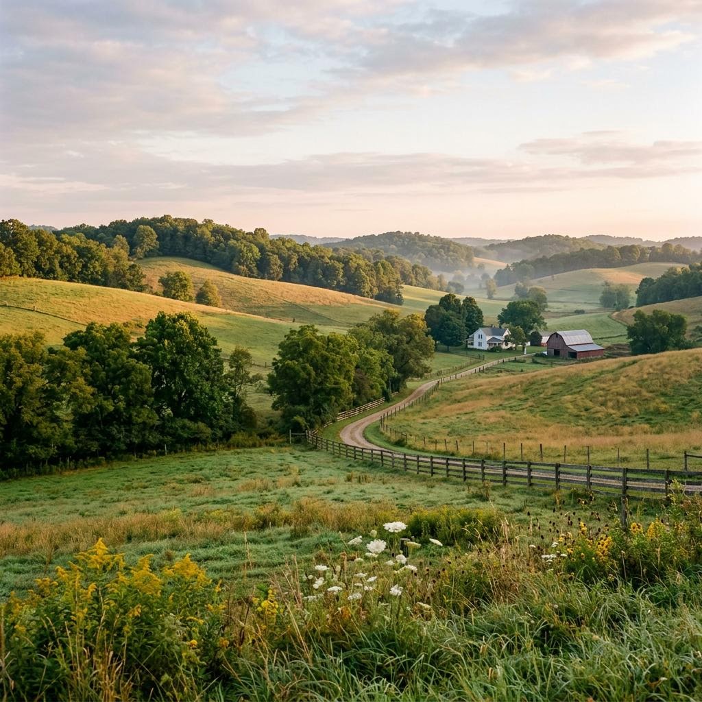 Atmospheric Ohio landscape